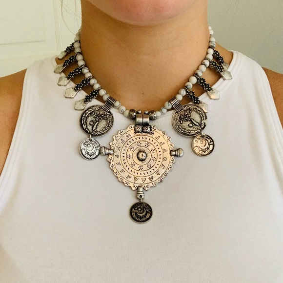Free People Festival Medallion Necklace - Picture 6 of 6
